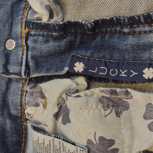 Lucky Brand Boys Billy Straight Stretch 5 Pocket Distressed Blue Jeans - Picture 10 of 12